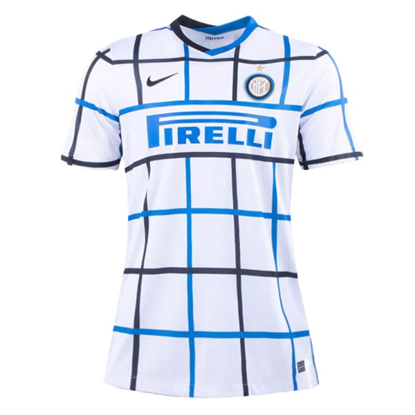 Camiseta Inter De Milán Replica Segunda Ropa Mujer 2020/21 Blanco